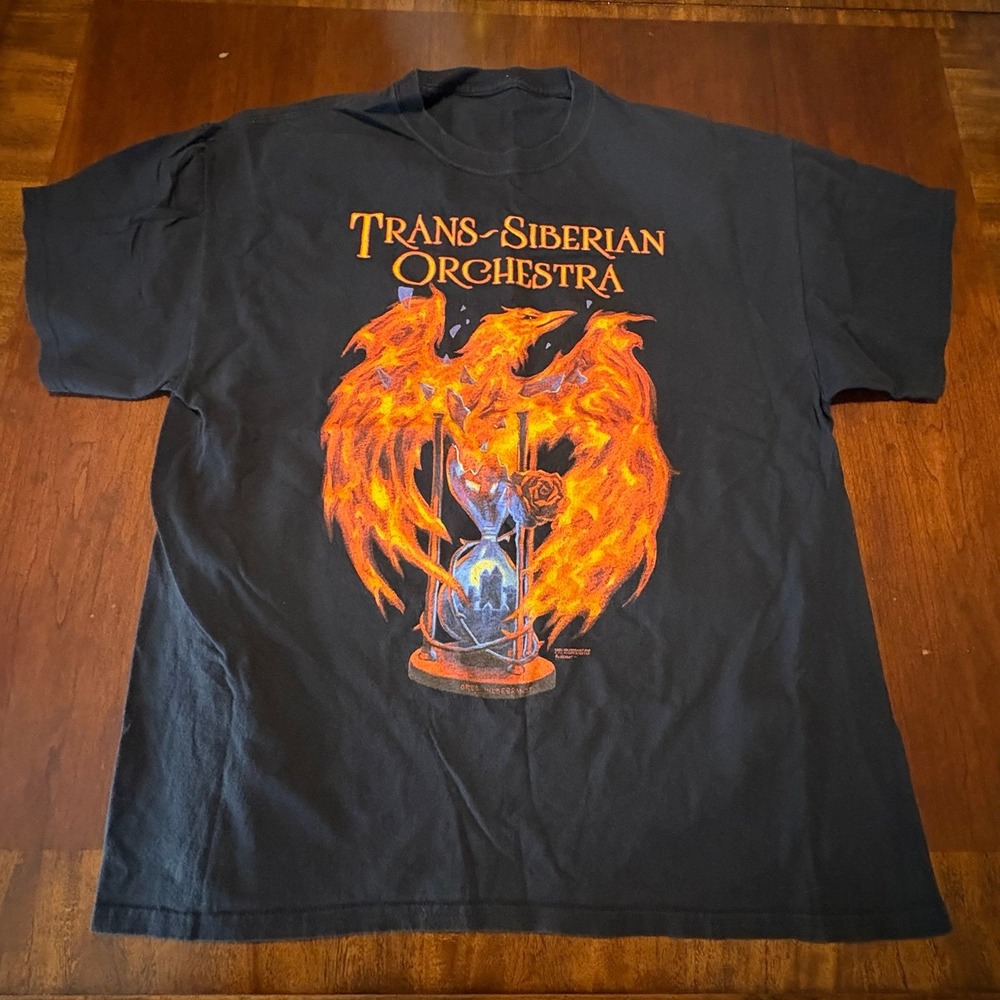Trans-Siberian Orchestra TSO 2018 Winter Tour T-Shirt - Phoenix Hourglass Large